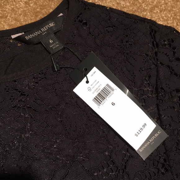 Banana Republic 3/4 Bell Sleeve Lace Shift Dress 6 - Picture 7 of 8